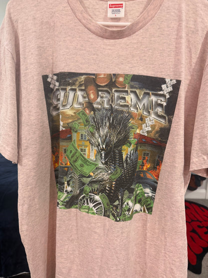 Supreme Dragon Pink T-Shirt (Worn Size Large)