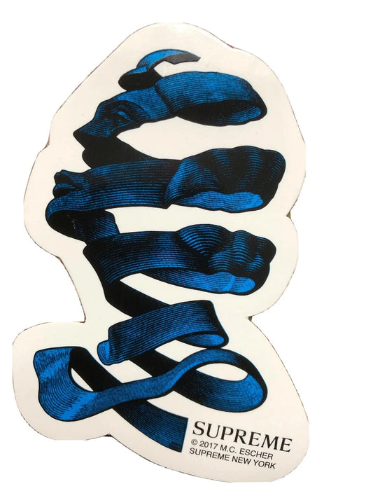 Supreme M.C. Escher Blue Sticker SS17