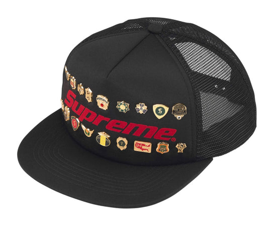 Supreme Pins Mesh Back 5-Panel Black
