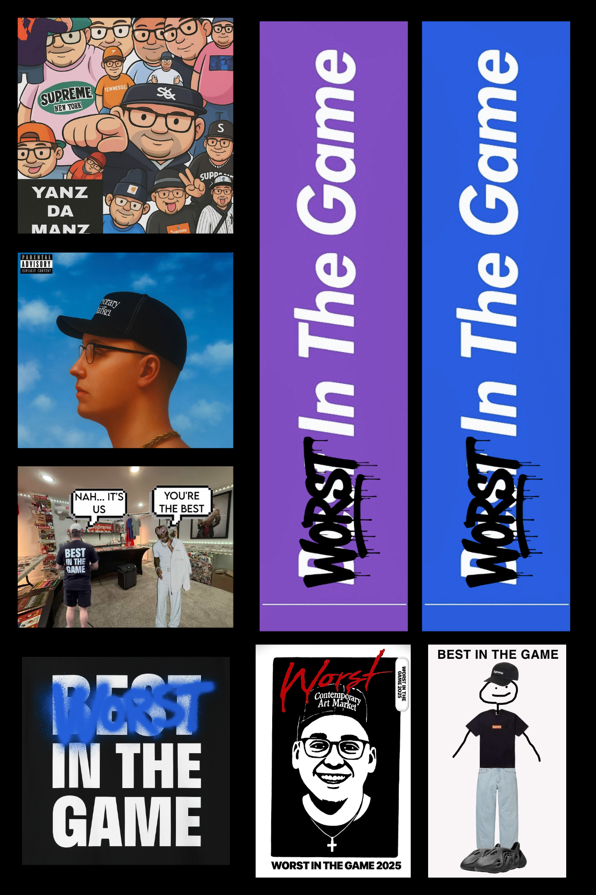 Custom Worst In The Game Sticker Sheet