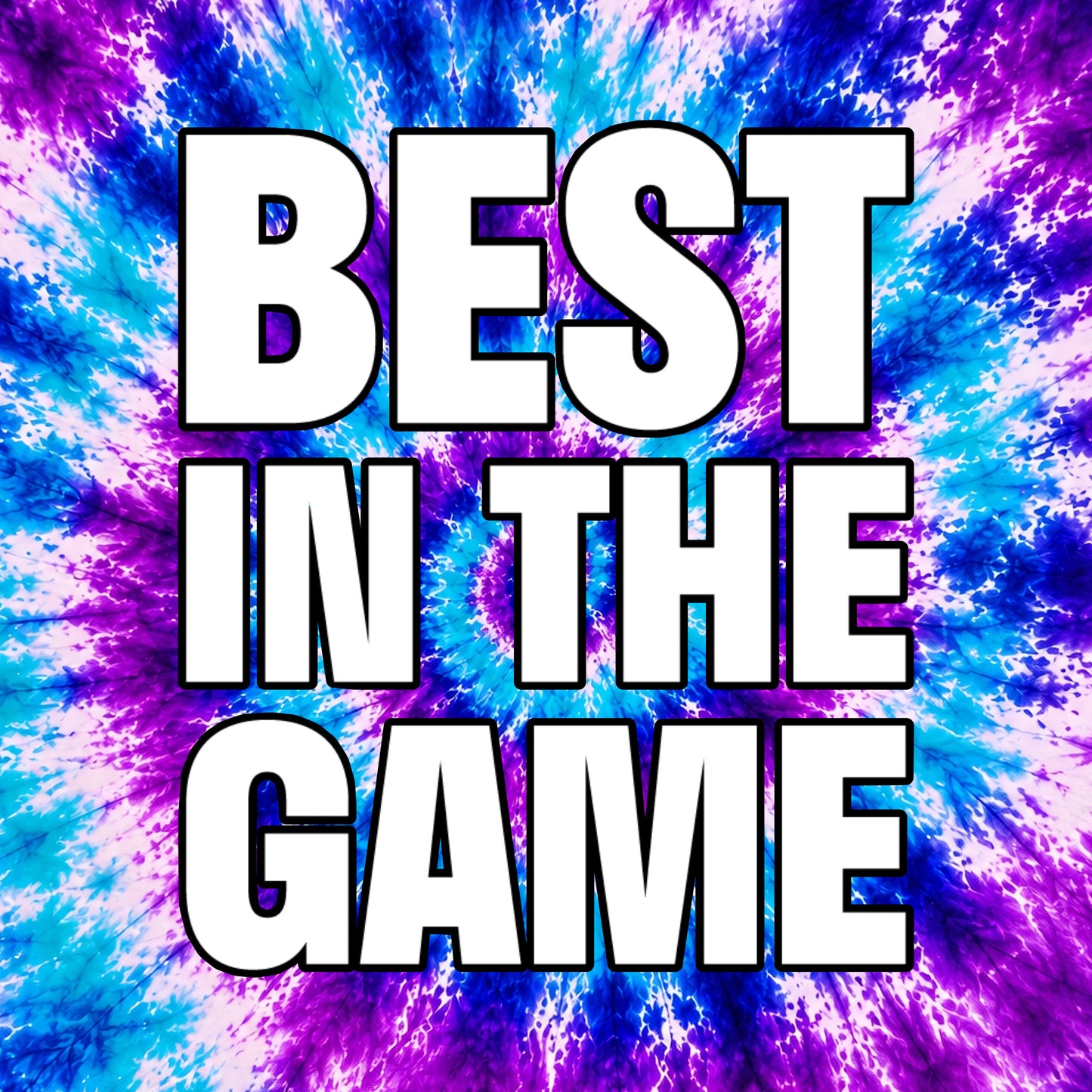 Custom best In The Game Tie dye Logo Sticker