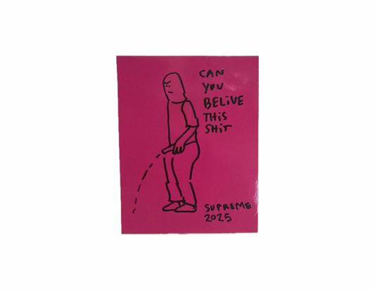 Supreme Piss Gonz Pink Sticker SS25