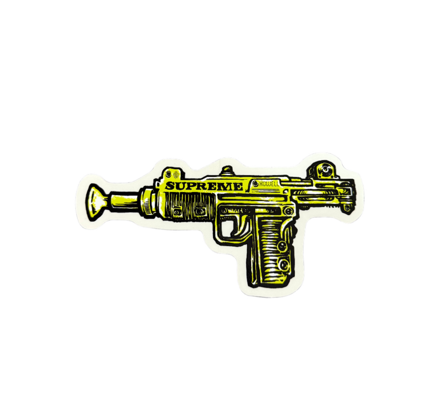 Supreme Toy Uzi Sticker Green SS19