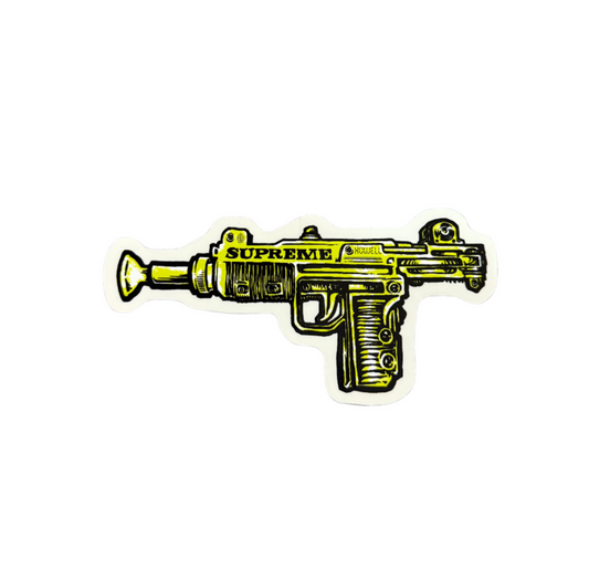 Supreme Toy Uzi Sticker Green SS19
