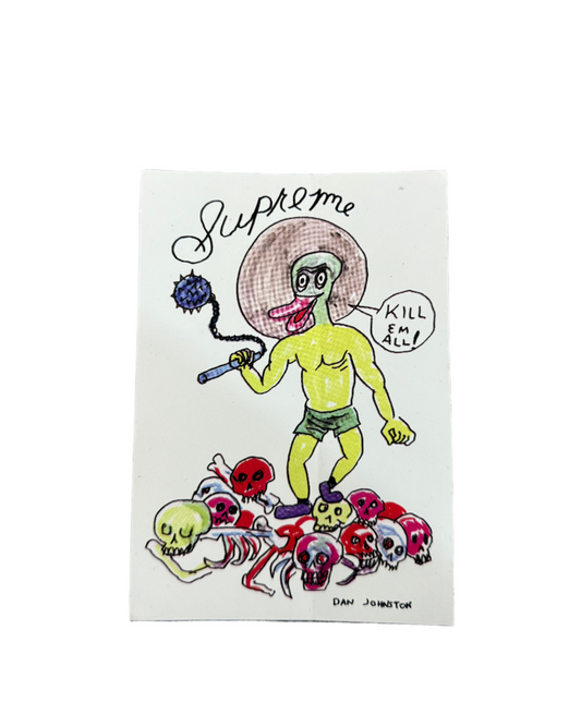 Supreme Daniel Johnston Kill Em All Sticker SS20