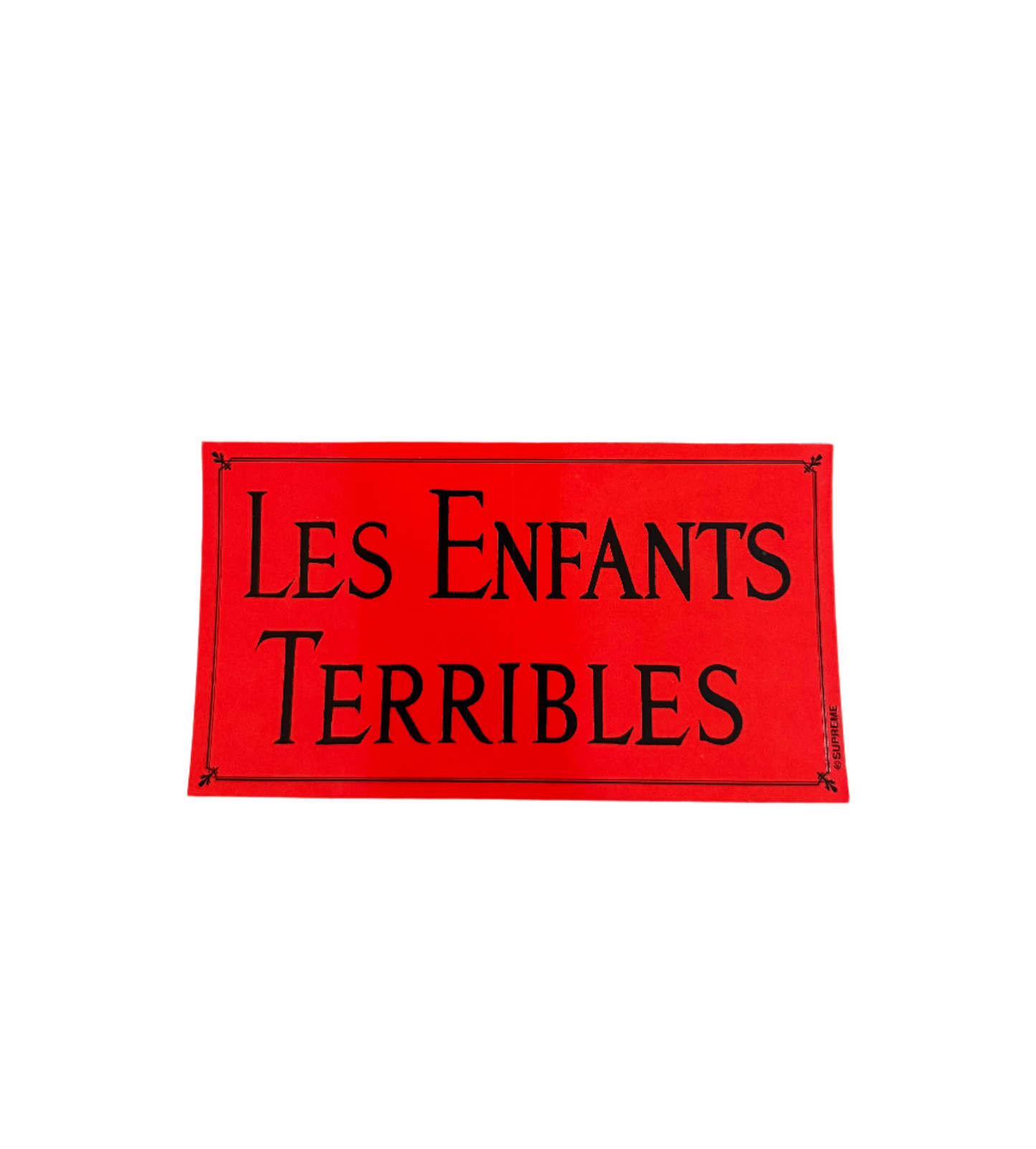 Supreme Les Enfants Terribles Sticker Red FW12