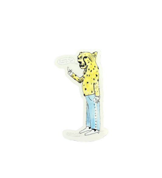 Supreme Cheetah Neil Blender Sticker FW23