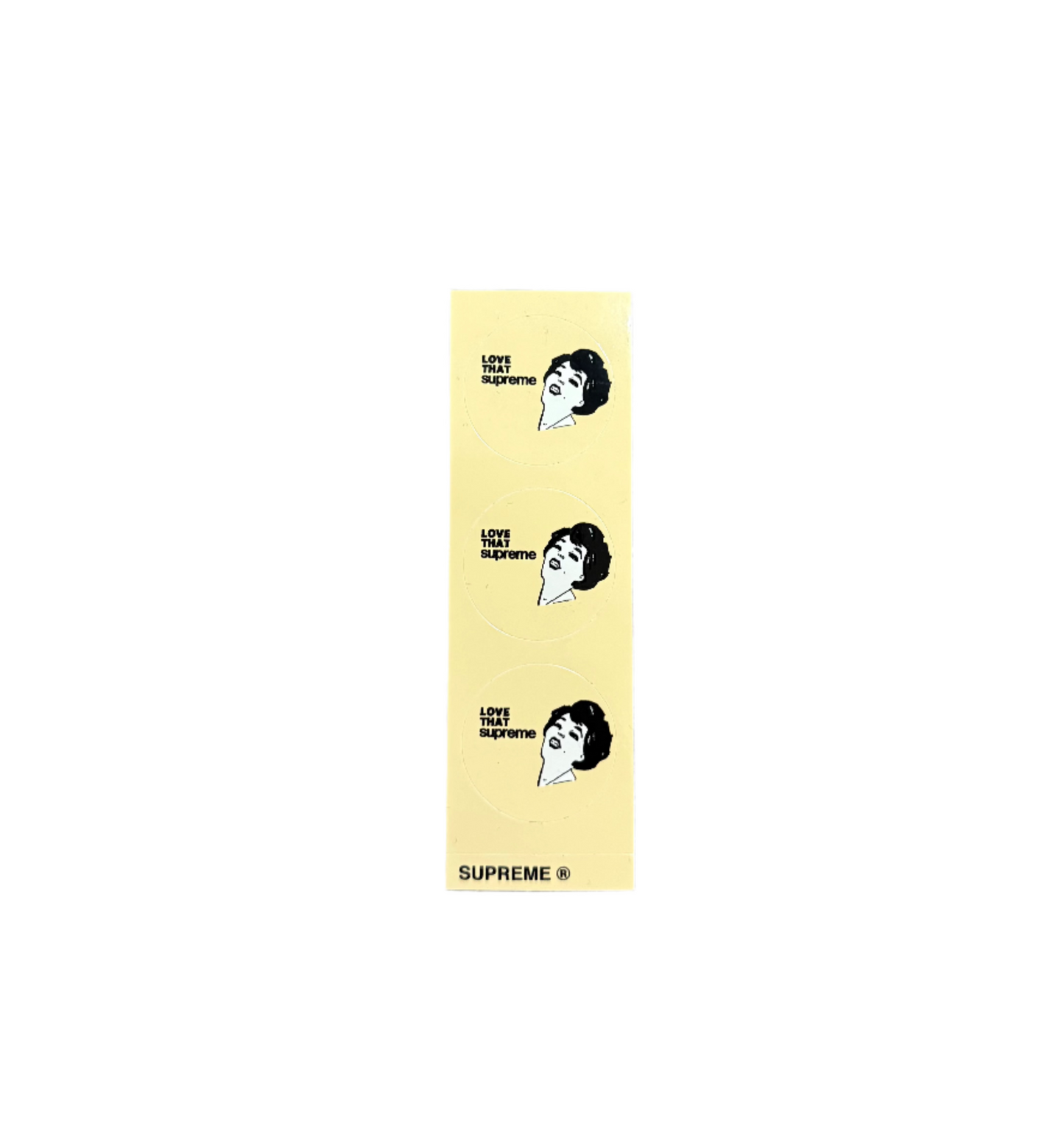Supreme Love That Supreme Mini Sticker Tan SS22