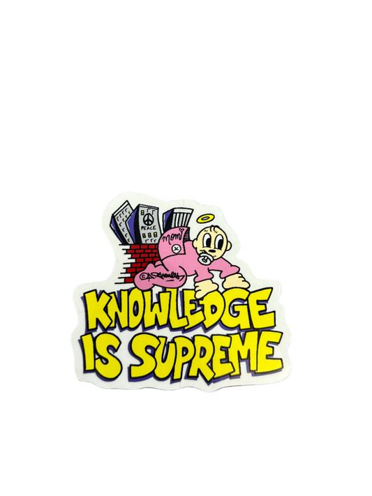 Supreme Knowledge Sticker SS22