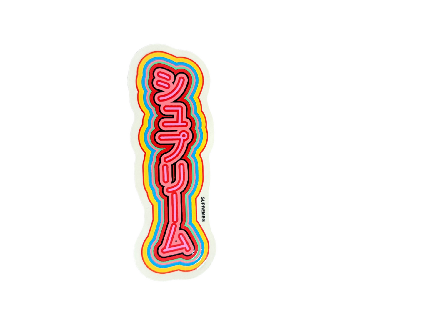 Supreme Sekitani La Norihiro Script Sticker SS19