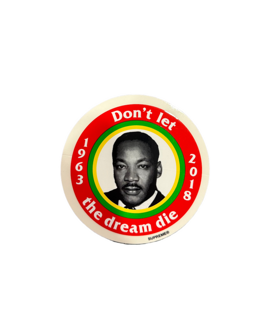 Supreme MLK Martin Luther King Sticker Red SS18