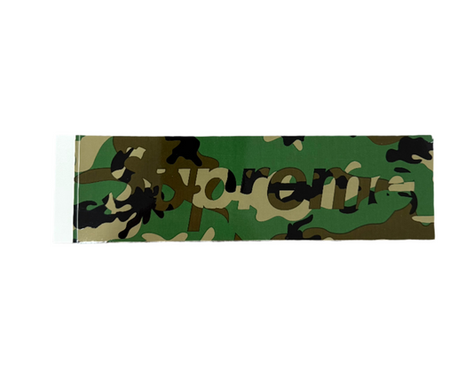 Supreme Camo Box Logo Sticker Green FW20