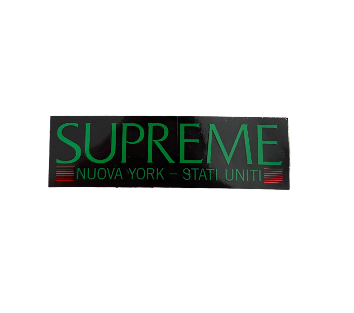 Supreme Nuova York Stati Uniti Sticker Black FW20