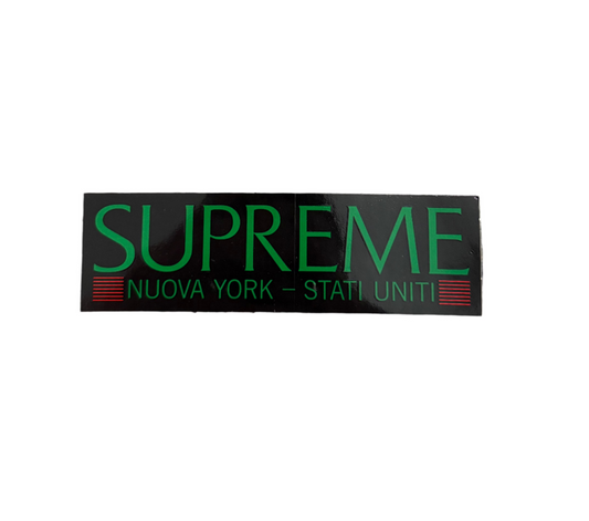 Supreme Nuova York Stati Uniti Sticker Black FW20