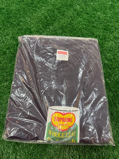 Supreme Black Whole Leaf Spinach T-Shirt (New Large)