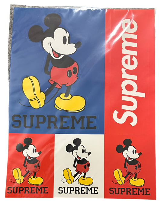Supreme Mickey Mouse Sticker Sheet