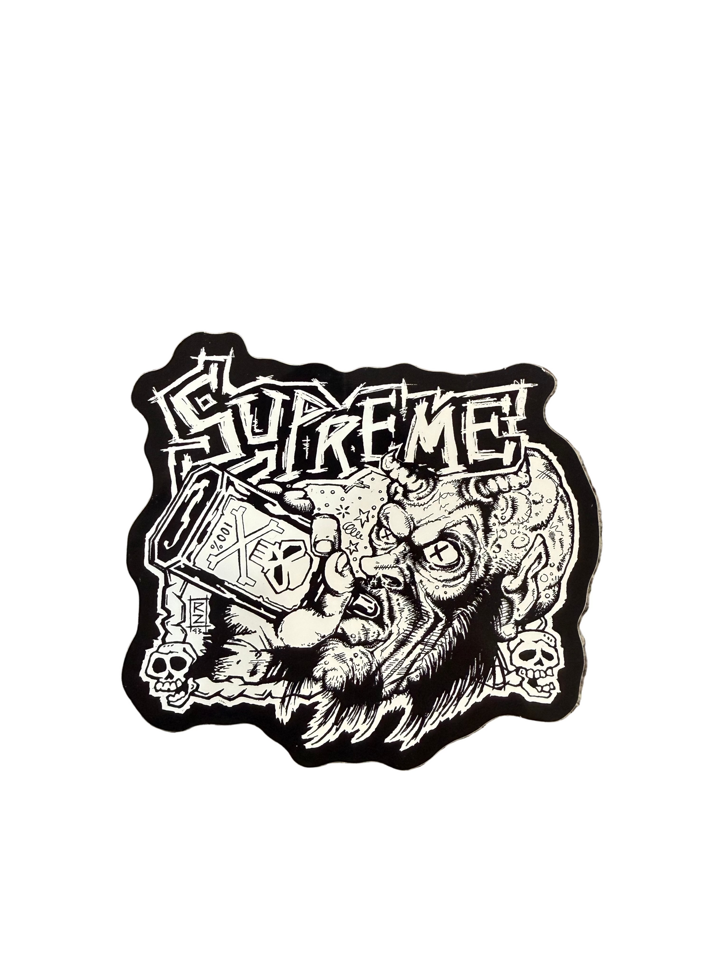 Supreme Rob Zombie Black Sticker FW25