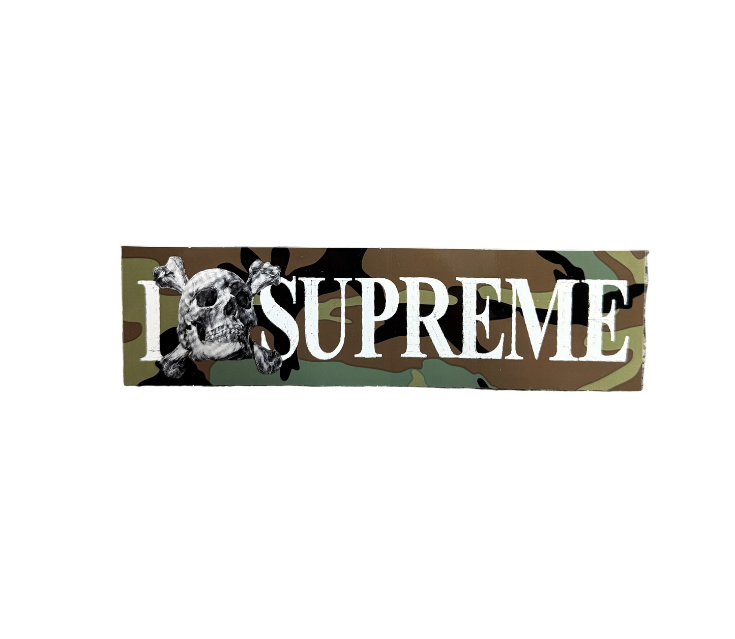 Supreme Skull Camo Sticker FW25