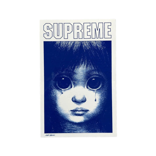 Supreme Margaret Keane Teardrop Sticker Blue SS24