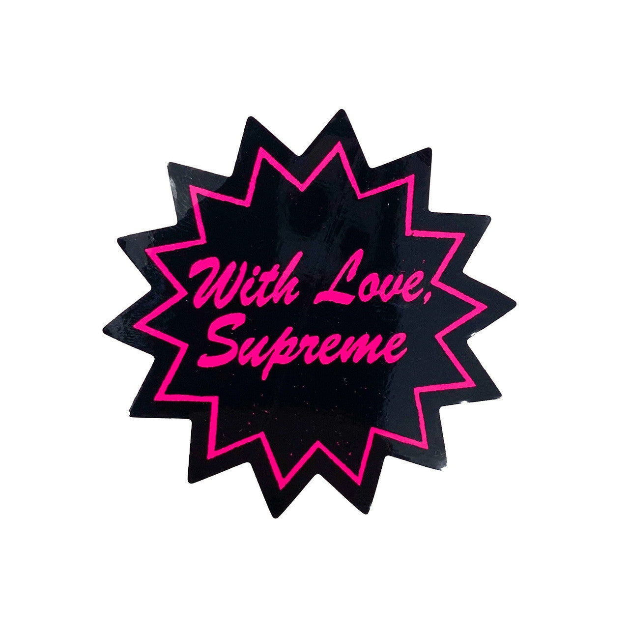 Supreme With Love Sticker Pink SS21