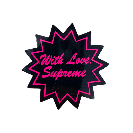 Supreme With Love Sticker Pink SS21