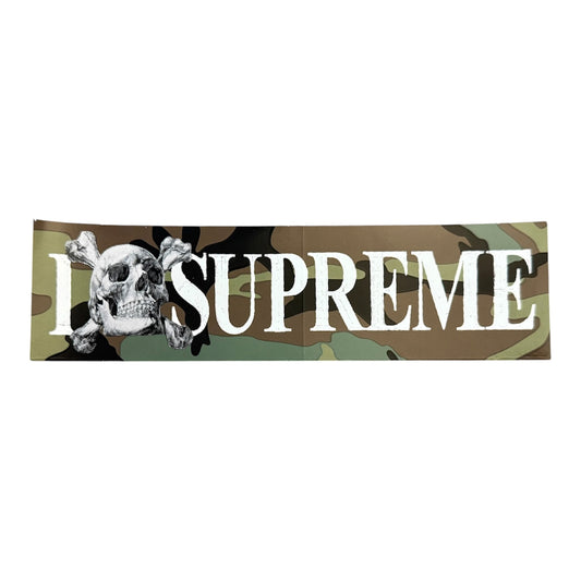 Supreme Skull Camo Sticker FW25