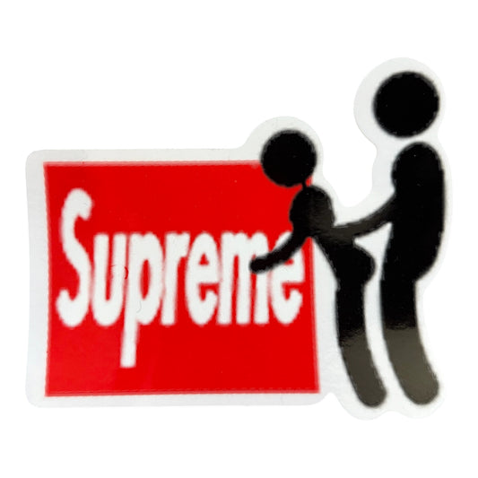 Supreme Stick Black Sticker FW25