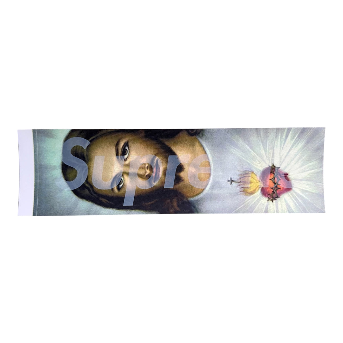 Supreme Jesus Christ Prayer Card Box Logo Sticker FW26