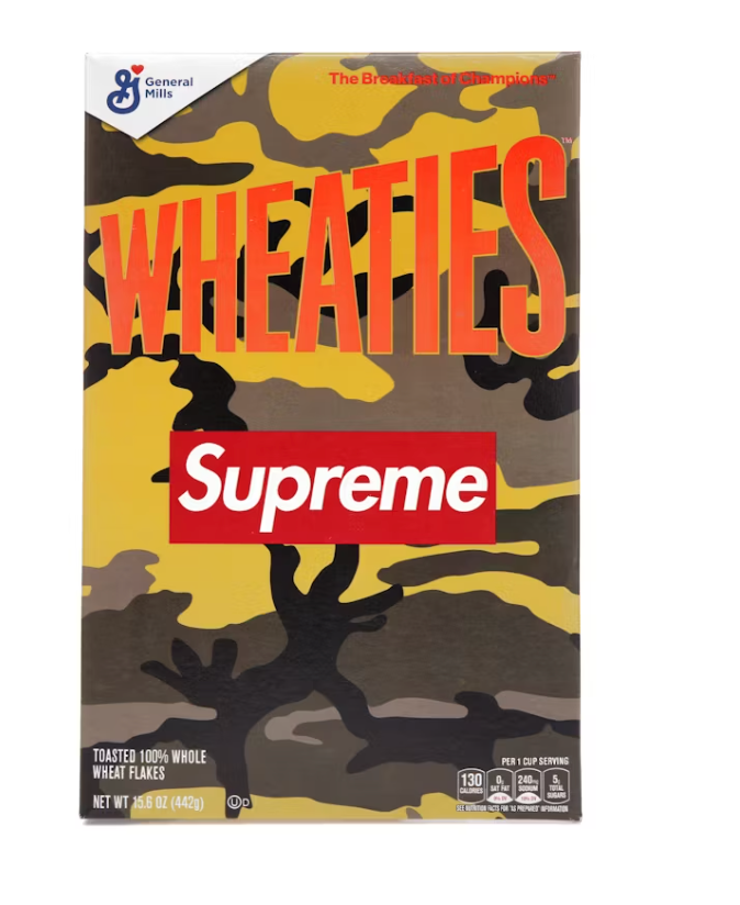 Supreme Wheaties Cereal Box Orange Camo