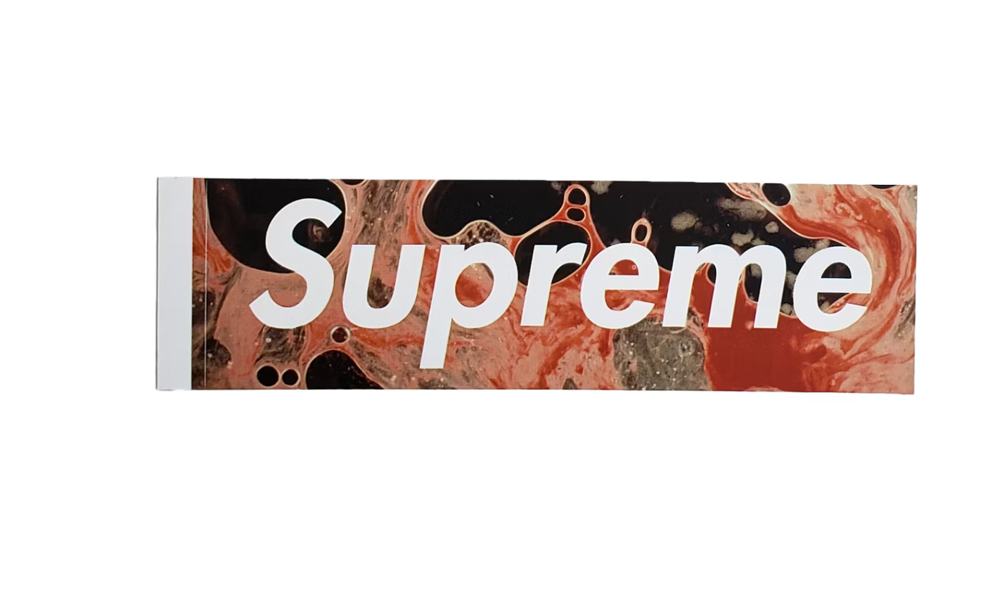 Supreme Blood & Semen Box Logo Sticker