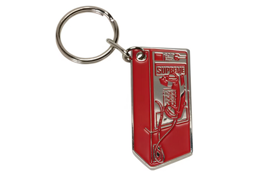 Supreme Payphone Keychain Red