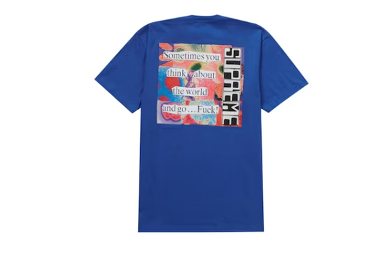 Supreme Royal Static T-Shirt (New Size Large)