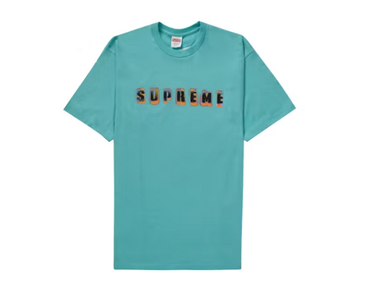 Supreme Stencil Teal T-Shirt (Size Large New)