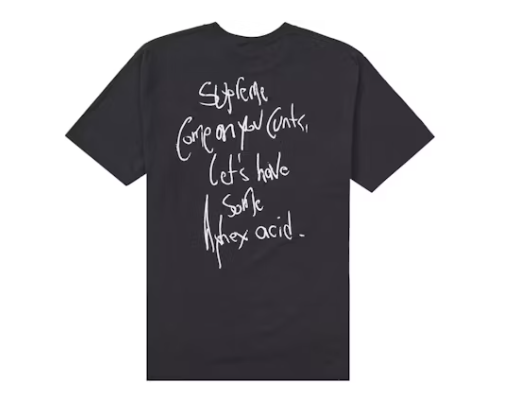 Supreme Aphex Twin Windowlicker Black T-Shirt (Size Large New)