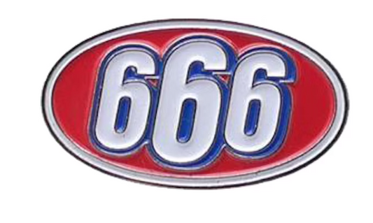 Supreme 666 Oval Pin