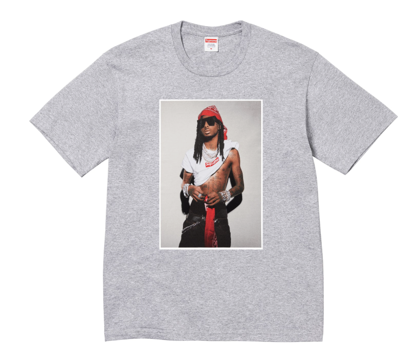Supreme Playboi Carti T-Shirt Grey (Size L New)