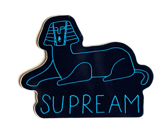 Supreme Gonz Sphinx Navy Sticker SS13