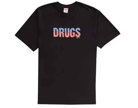 Supreme Drugs T-Shirt Black (Size Small New)