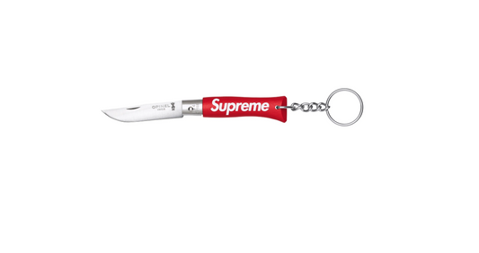 Supreme Opinel No. 4 Folding Knife Keychain Red