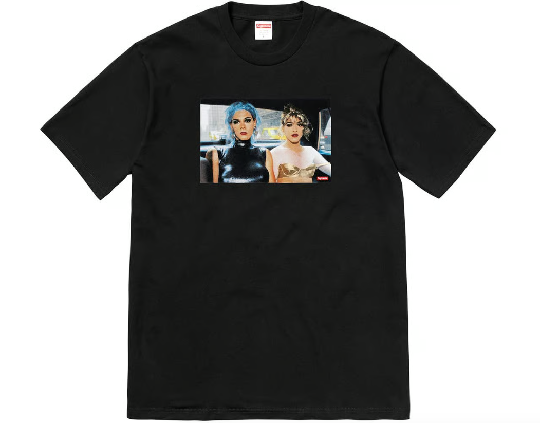 Supreme Nan Goldin Misty and Jimmy Paulette T-Shirt Black (Used Size Large)