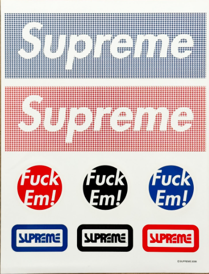 Supreme Fuck Em! Sheet Cool Trans Mag 2008