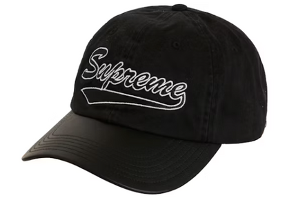 Supreme Leather Visor 6-Panel Black - Used
