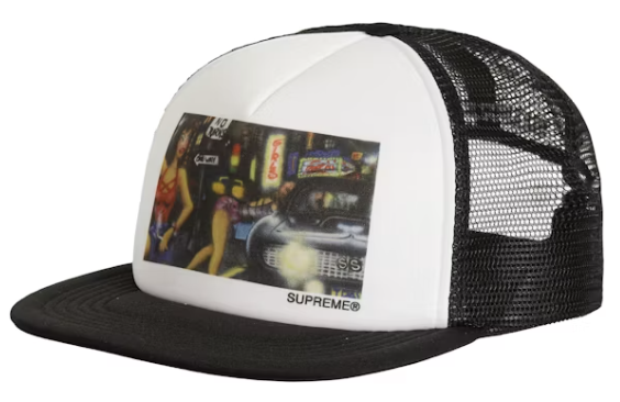 Supreme Lady Pink Mesh Back 5-Panel Black FW21