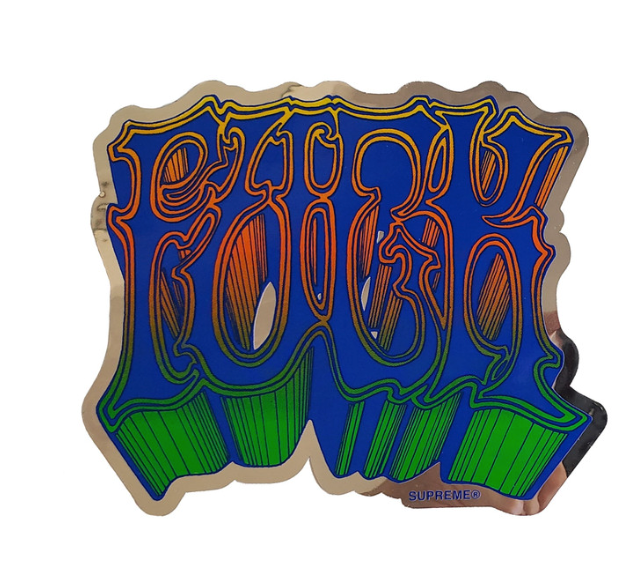 Supreme FUCK Sticker Sample FW14