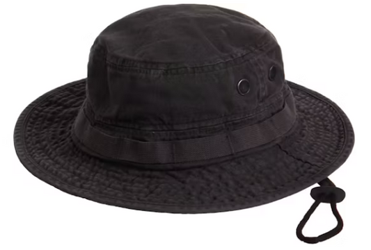 Supreme Overdyed Camo Boonie Black M/L