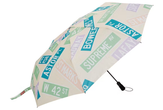 Supreme ShedRain Street Signs Umbrella Natural