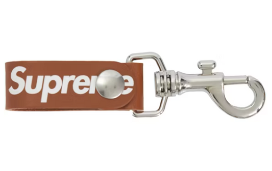 Supreme Leather Key Loop Brown