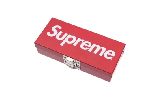 Supreme Small Metal Storage Box Red