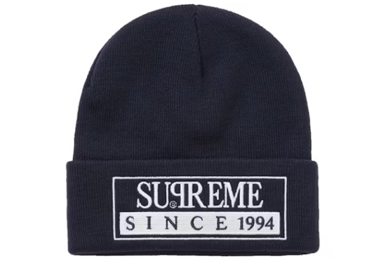 Supreme Reserved Beanie Navy