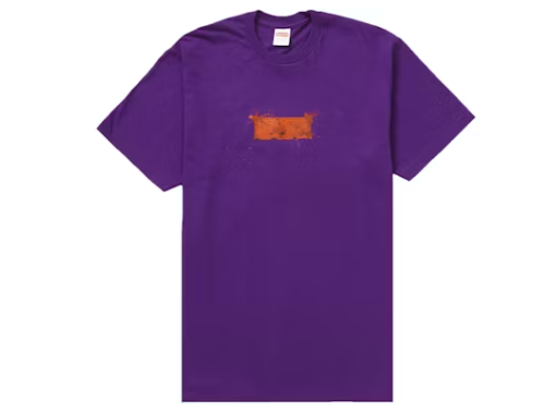 Supreme Ralph Steadman Box Logo Tee Purple (Size Medium Worn)
